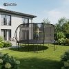 Trampolina ogrodowa XXXXL dla dzieci HyperMotion - 487 cm 16FT - z drabinką i siatką wewnętrzną - do domu i ogrodu - 150kg max